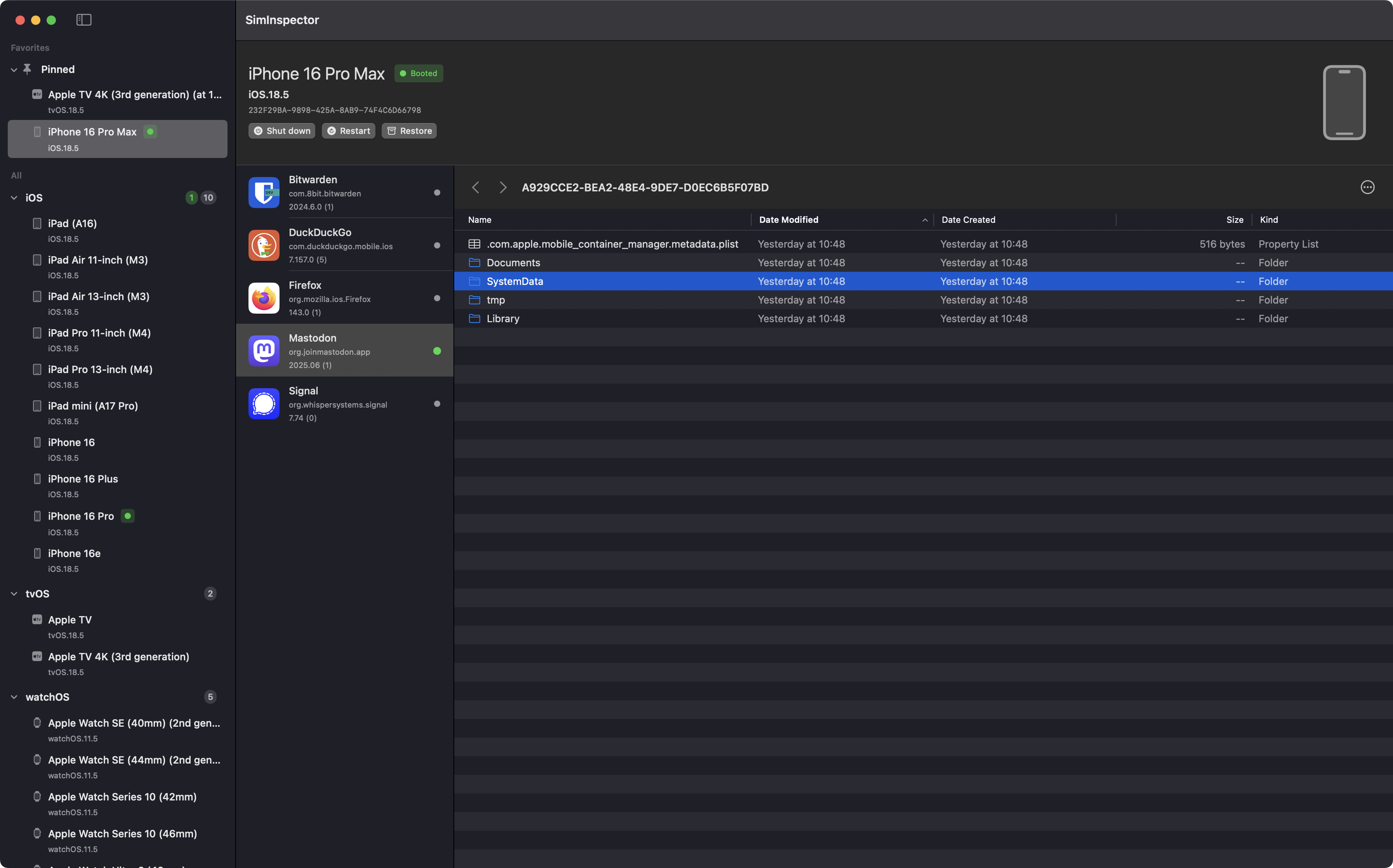 SimInspector Interface